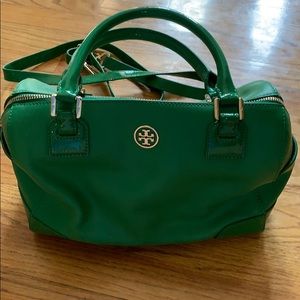 Tory Burch Green Purse with addl strap